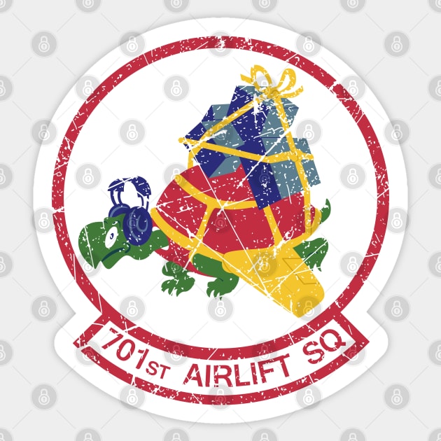 701st Airlift SQ Vintage Sticker by Mandra